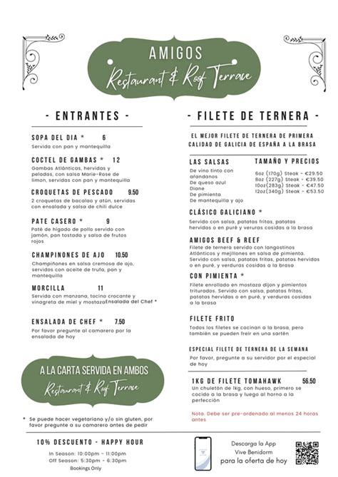 amigos benidorm|Menus, Wines & Cavas